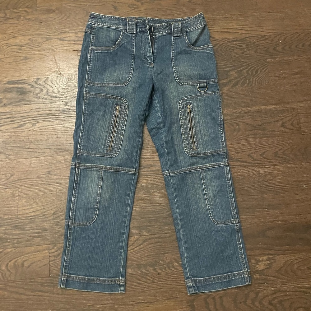 Vintage DKNY Straight Jeans with Zipper Detail